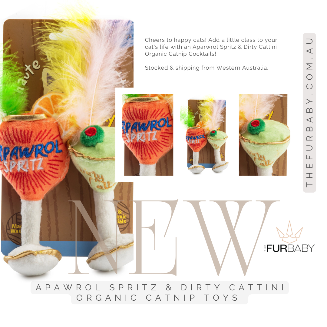 Apawrol Spritz & Dirty Cattini Organic Catnip Toys