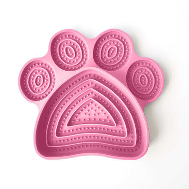 Anxiety Relief Silicone Slow Feeder Lick Mat - Pink