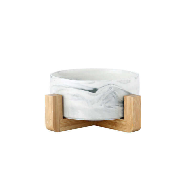 Elevated Marble Pet Bowl