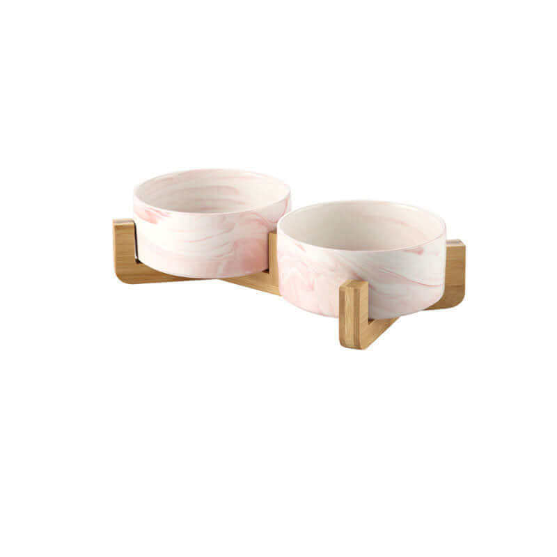 Elevated Marble Pet Bowl
