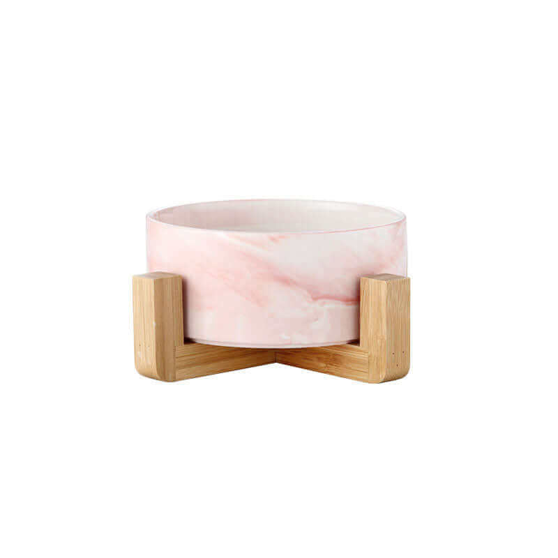 Elevated Marble Pet Bowl