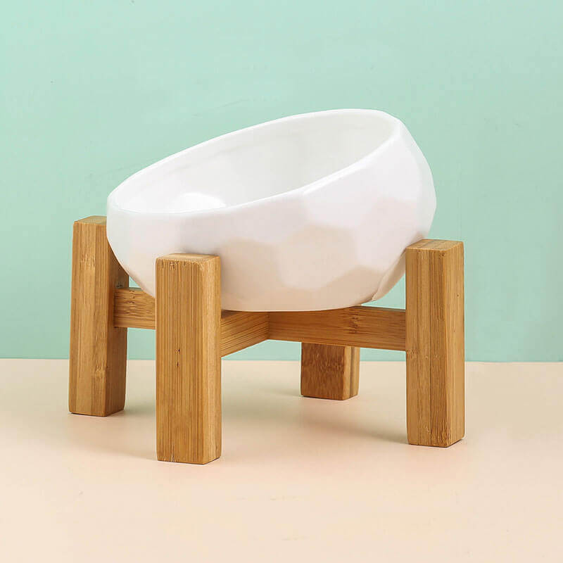 Elevated Ceramic Bowl - Snow