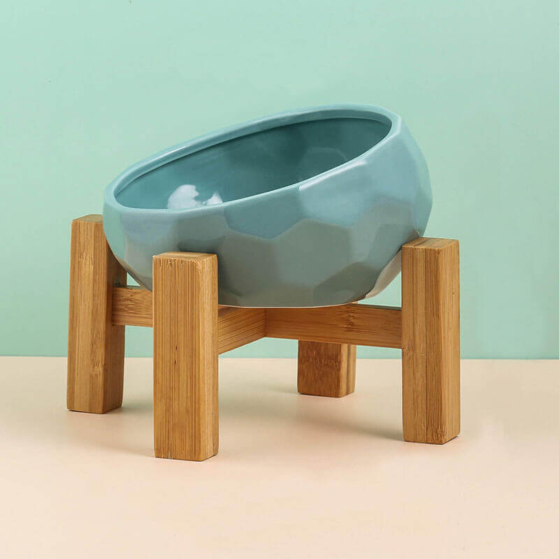 Elevated Ceramic Bowl - Seafoam