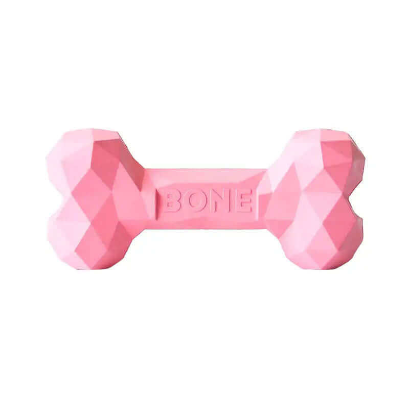 Natural Rubber Geometric Shape Dog Bone