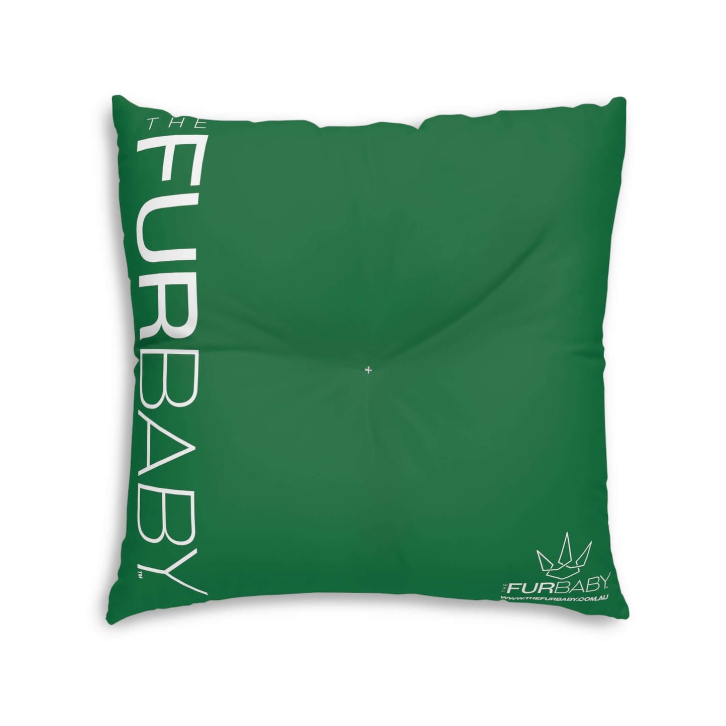 The Fur Baby Square Pet Bed Green