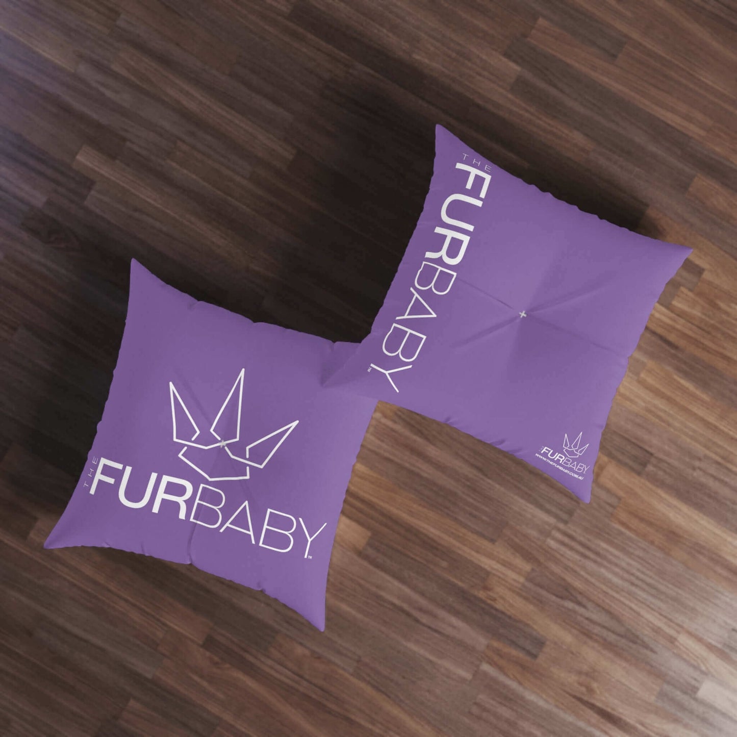 The Fur Baby Square Pet Bed Lilac