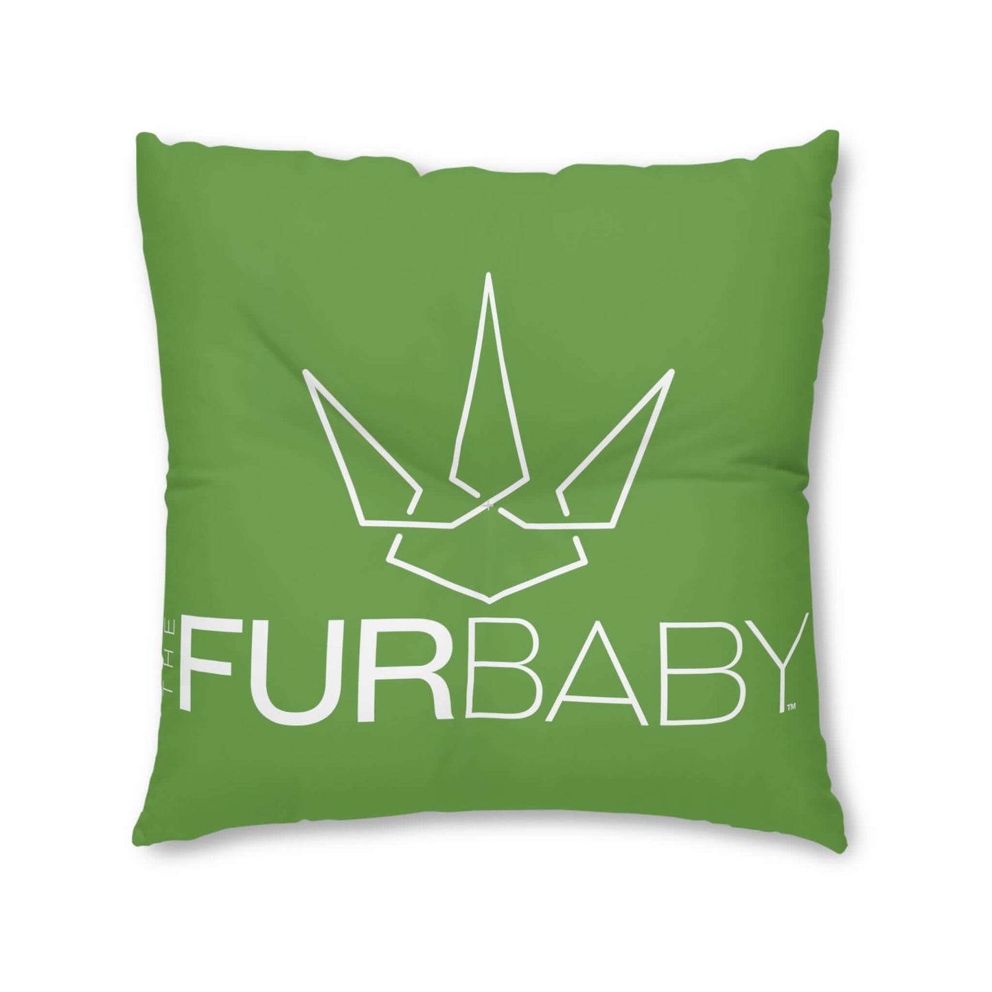 The Fur Baby Square Pet Bed Lime