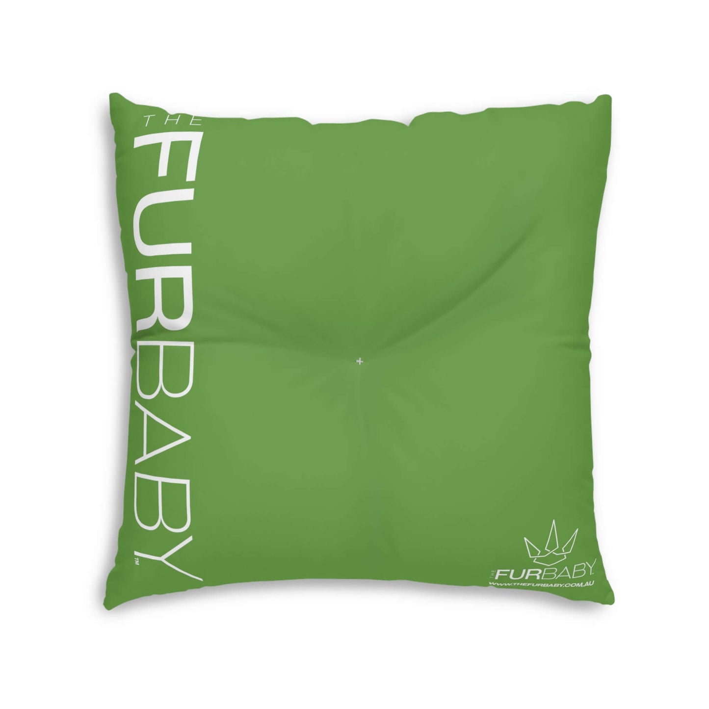 The Fur Baby Square Pet Bed Lime