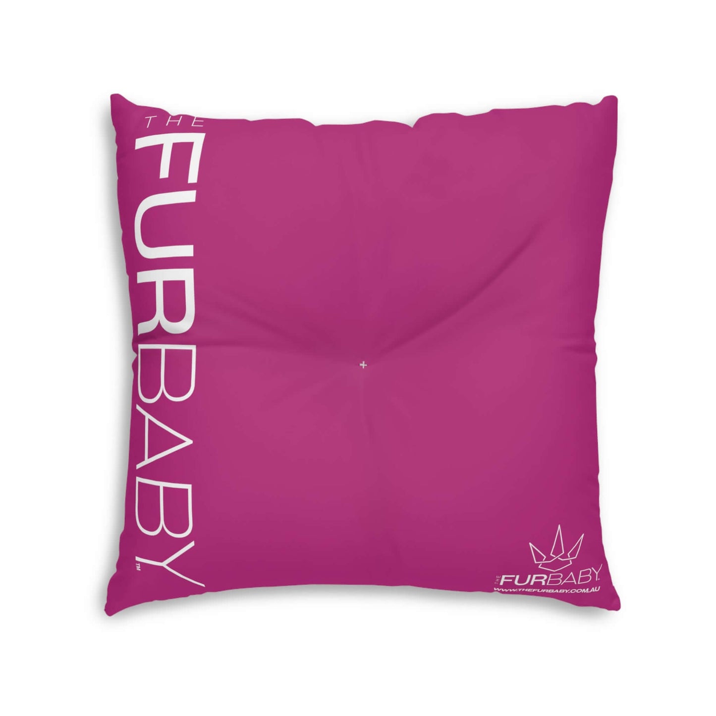 The Fur Baby Square Pet Bed Magenta