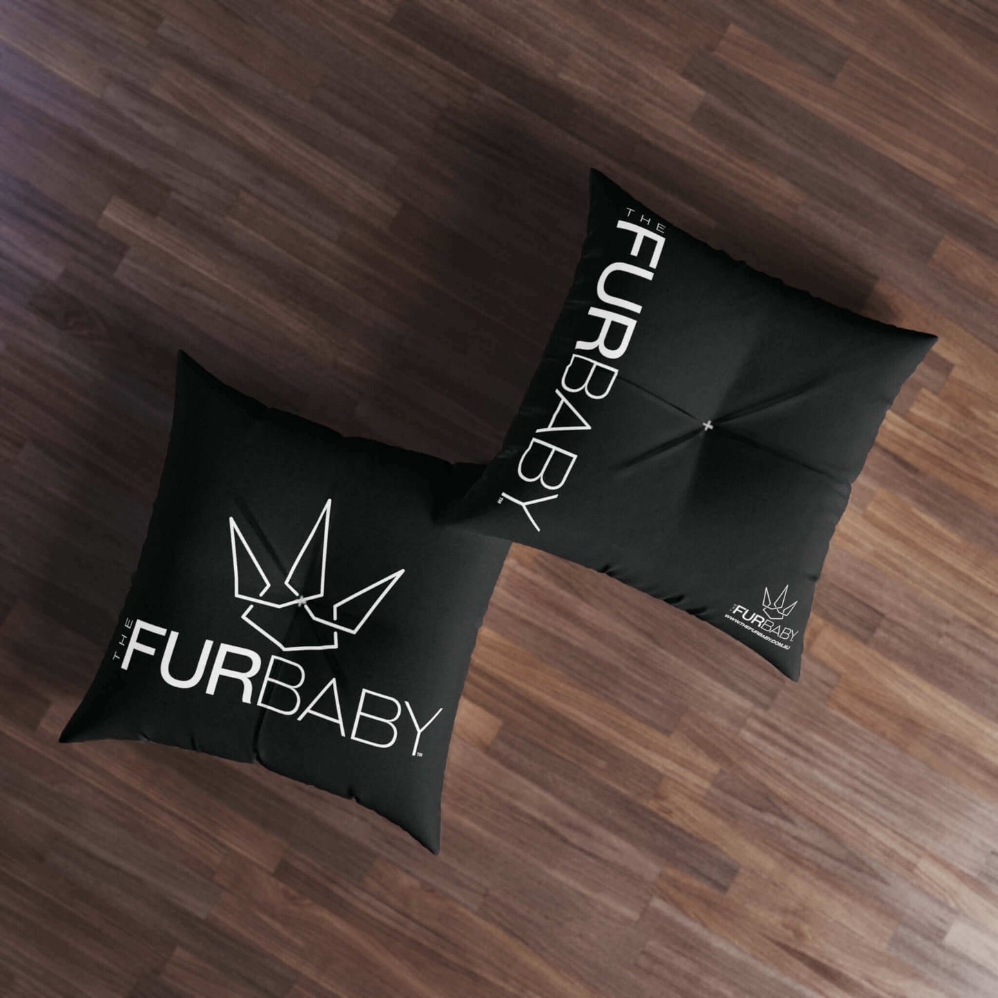 The Fur Baby Square Pet Bed Midnight