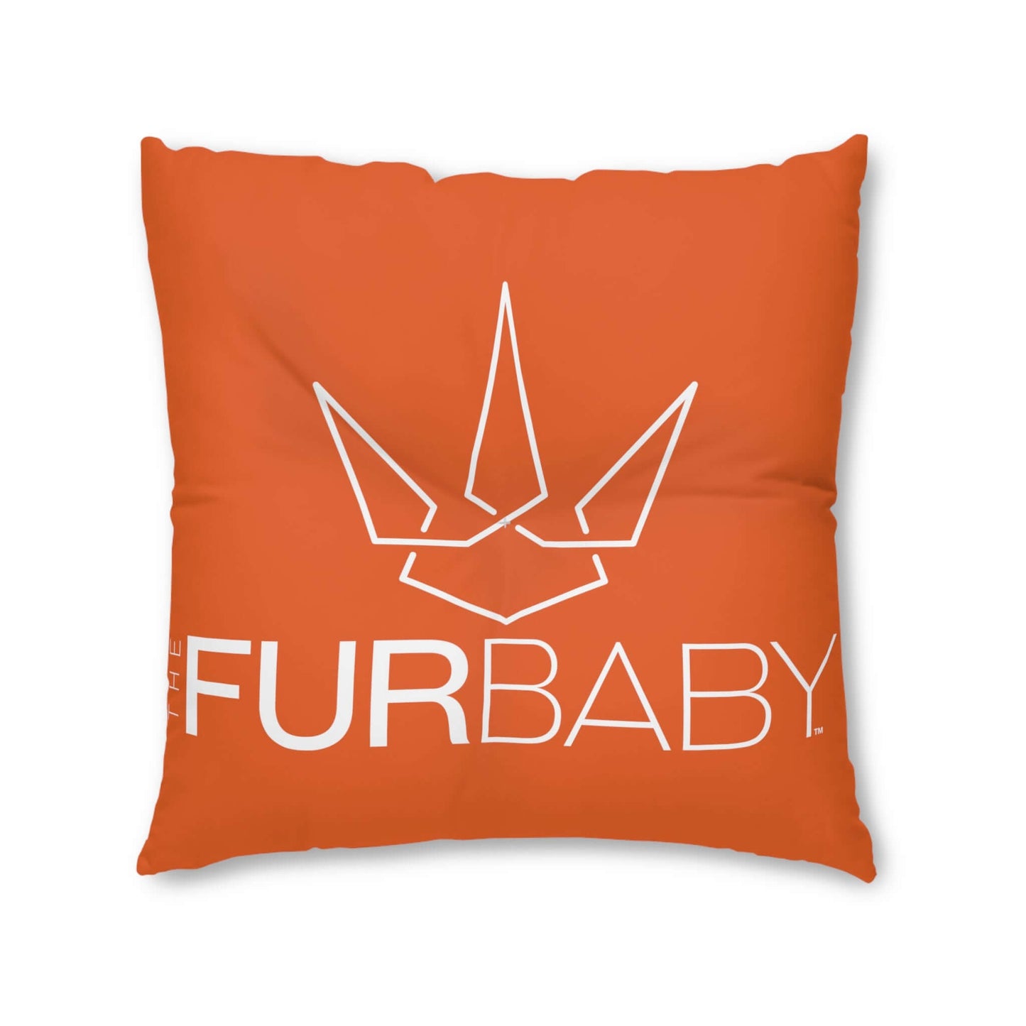 The Fur Baby Square Pet Bed Orange