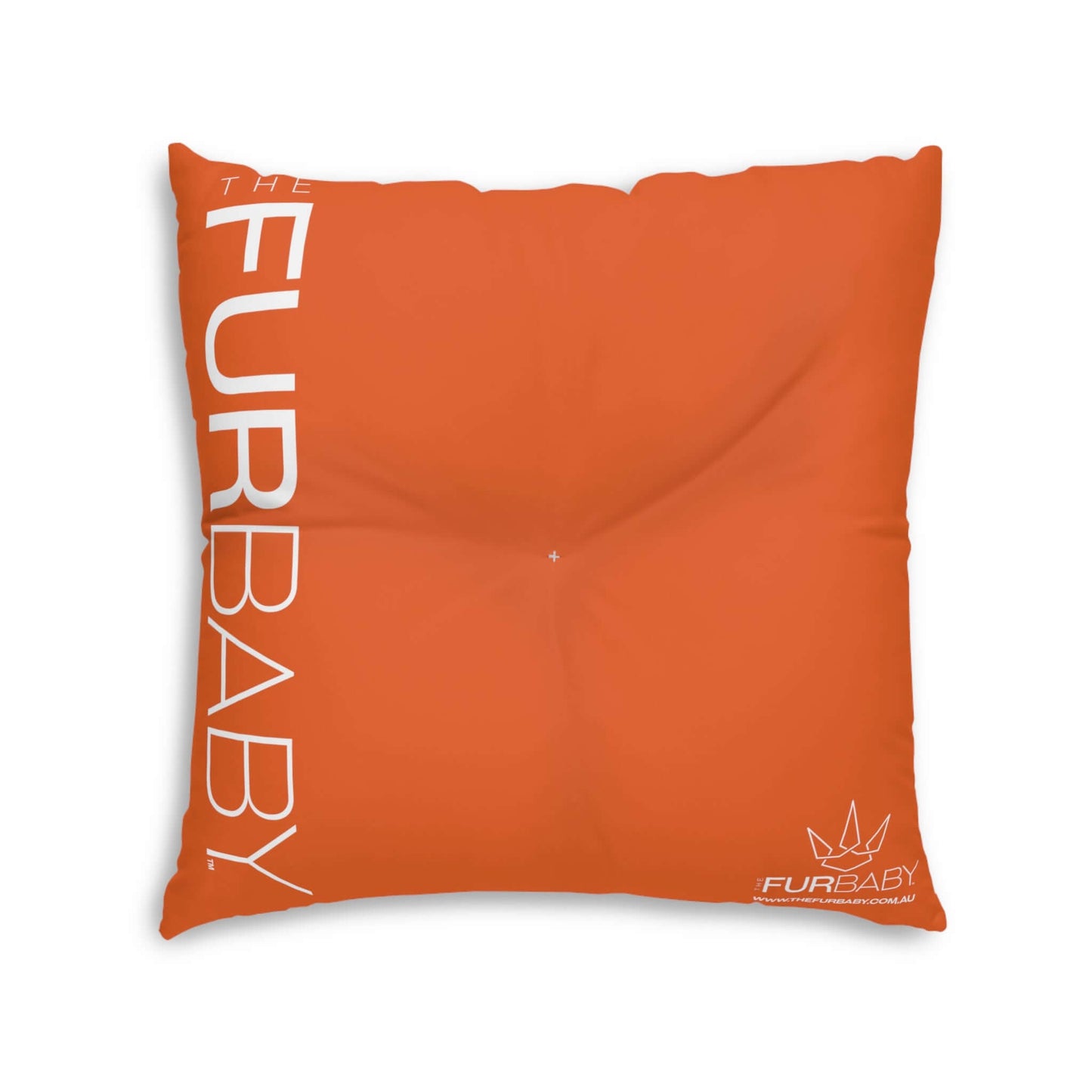 The Fur Baby Square Pet Bed Orange