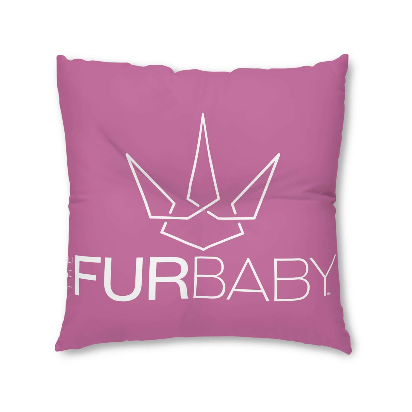 The Fur Baby Square Pet Bed Pink