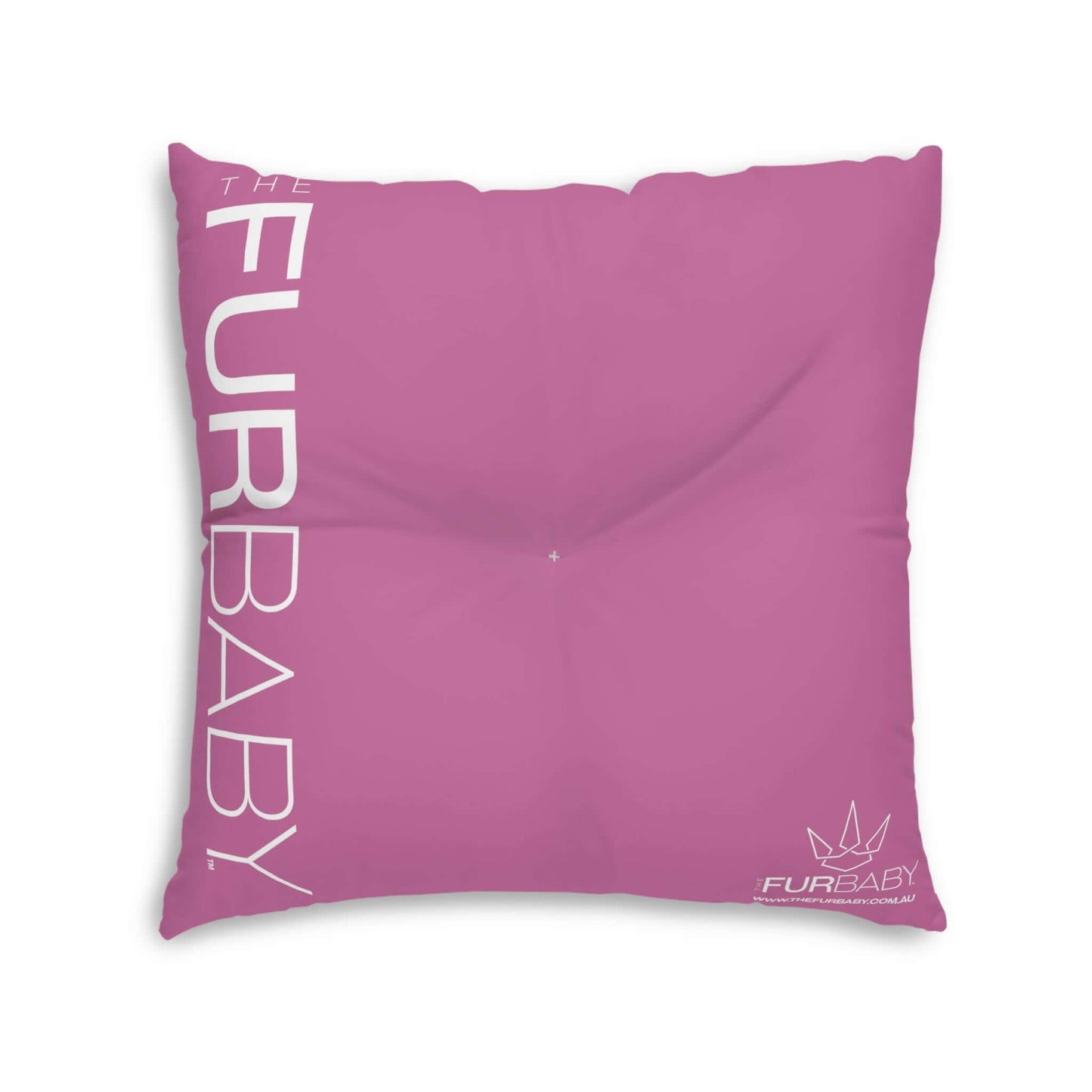 The Fur Baby Square Pet Bed Pink