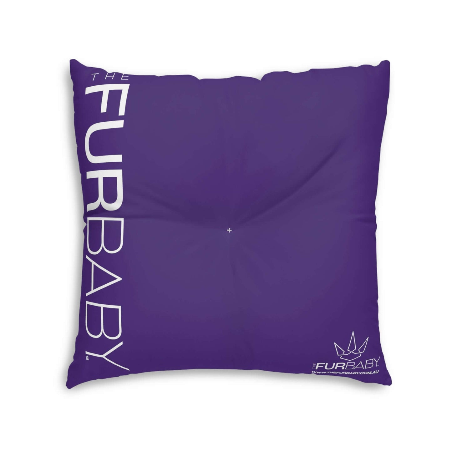 The Fur Baby Square Pet Bed Purple