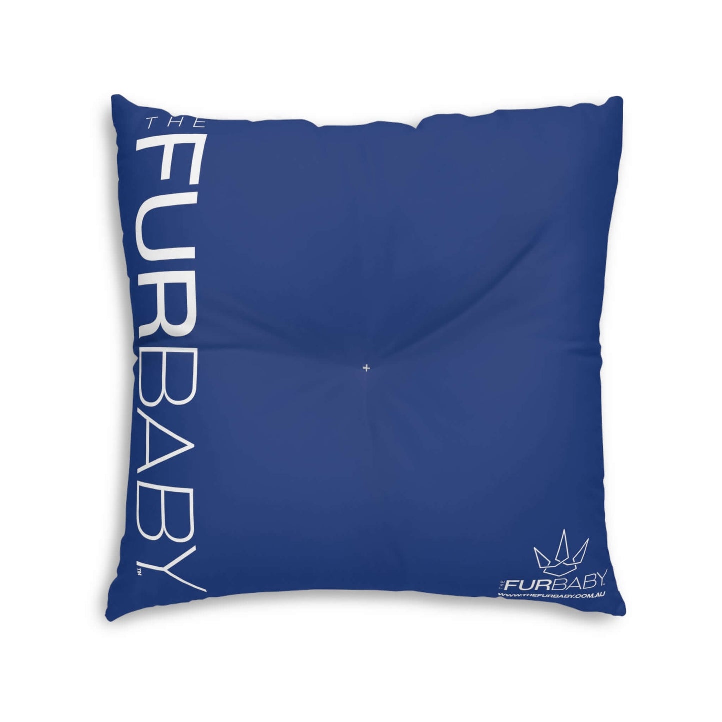 The Fur Baby Square Pet Bed Royal Blue