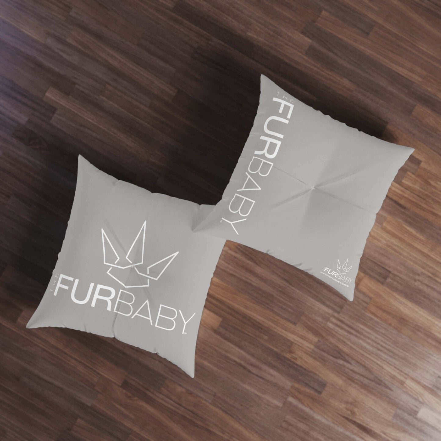 The Fur Baby Square Pet Bed Smokey