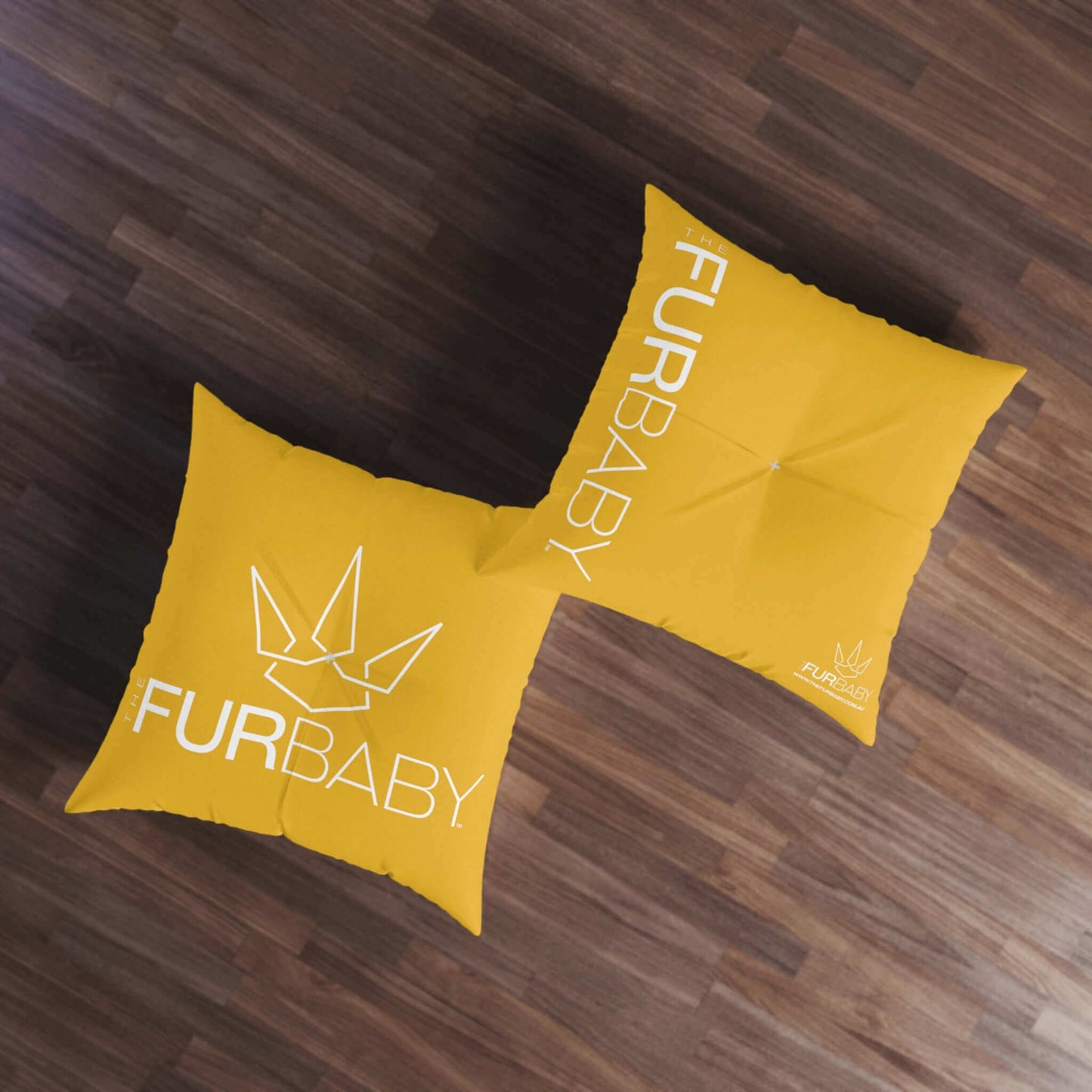 The Fur Baby Square Pet Bed Sunshine