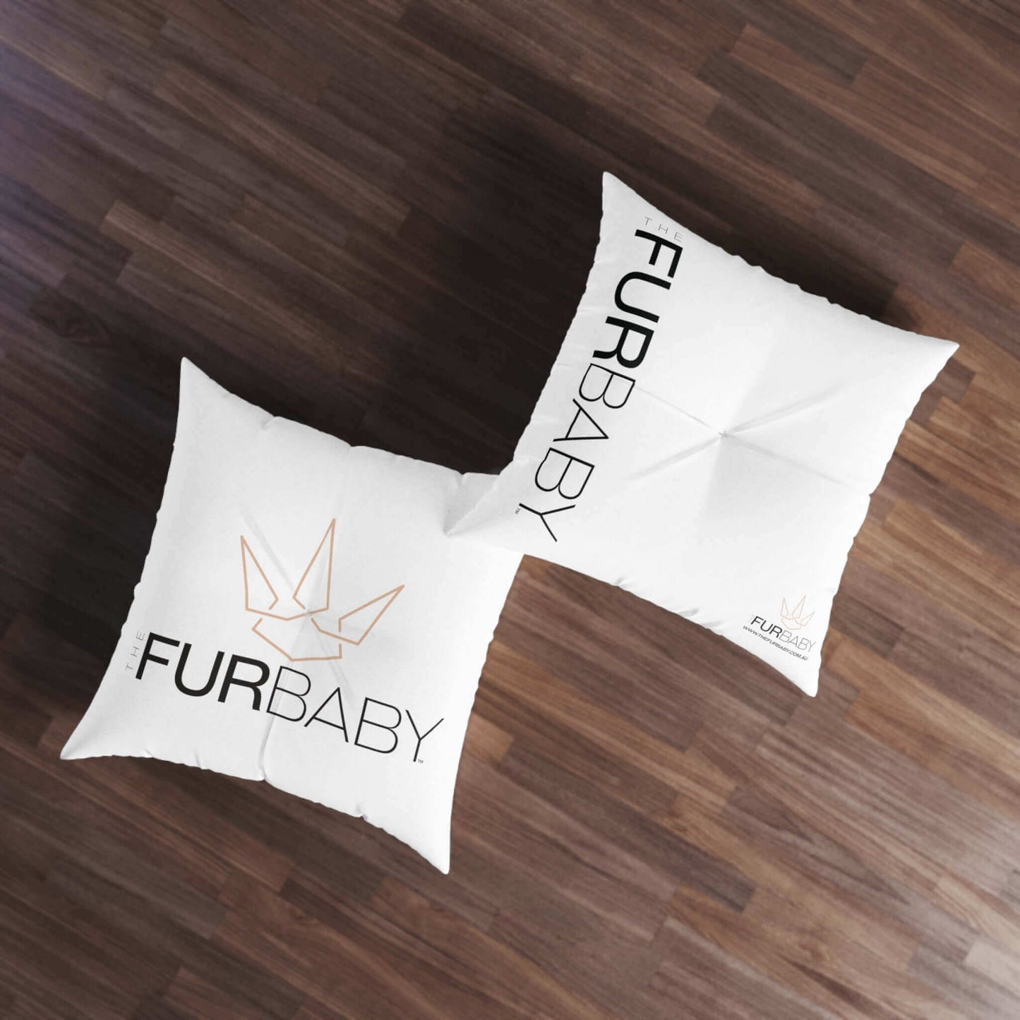 The Fur Baby Square Pet Bed White