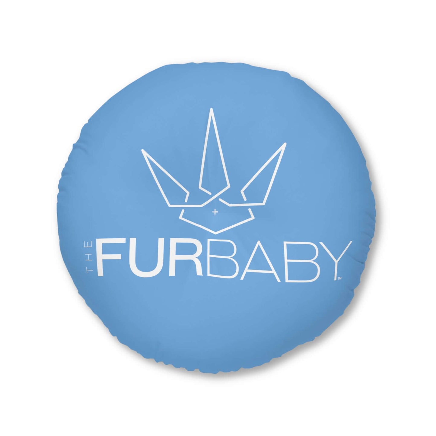 Pet Bed Pillow Round Baby Blue