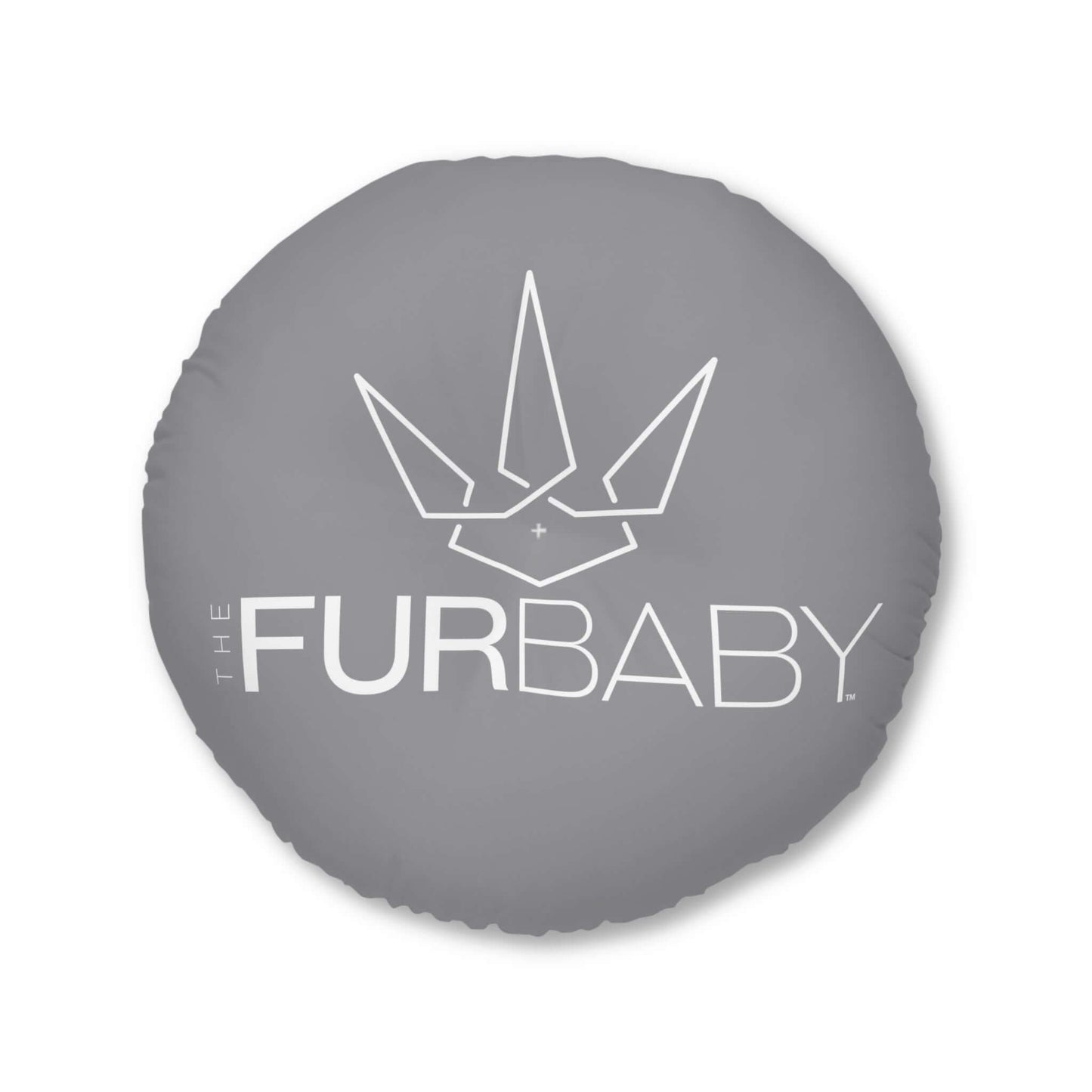 Pet Bed Pillow Round Grey Pebble