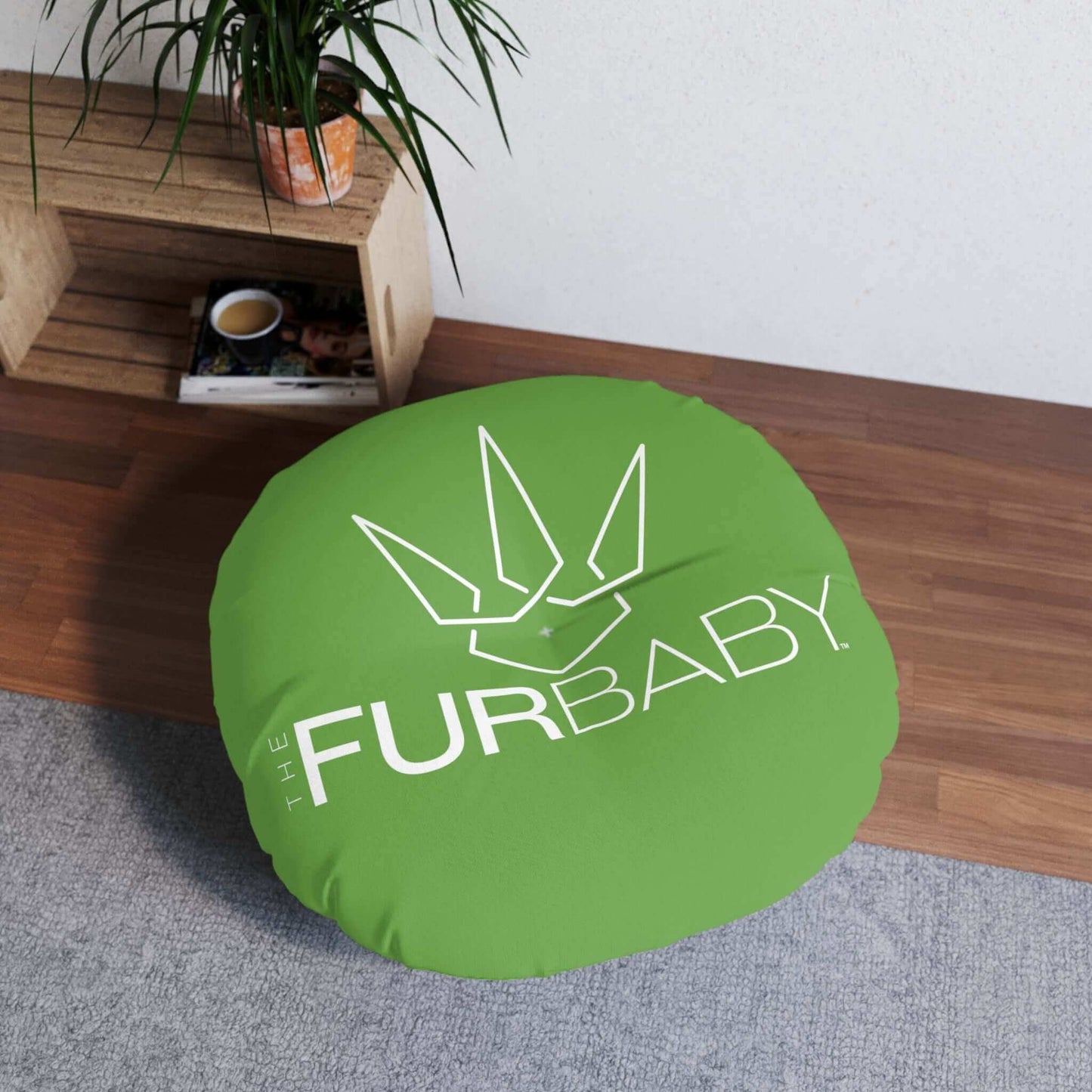 Pet Bed Pillow Round Lime