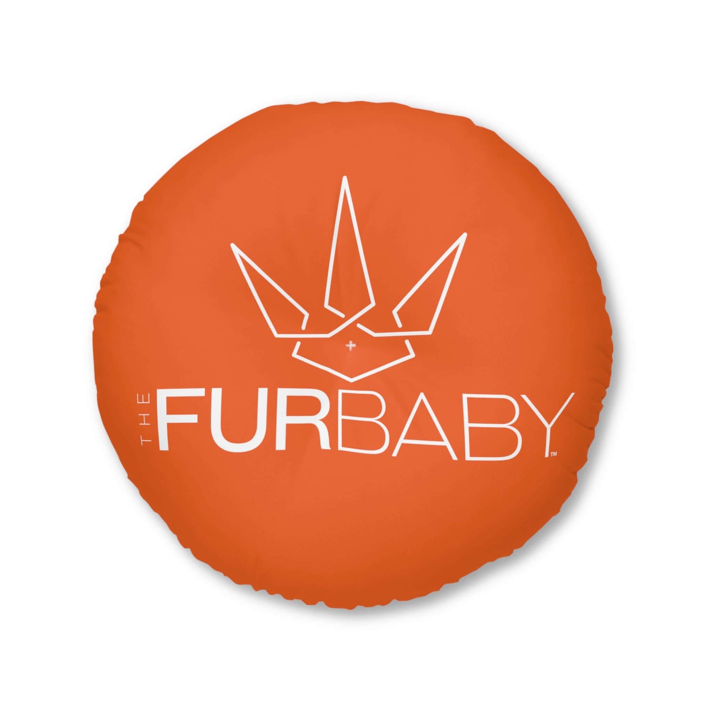 Pet Bed Pillow Round Orange