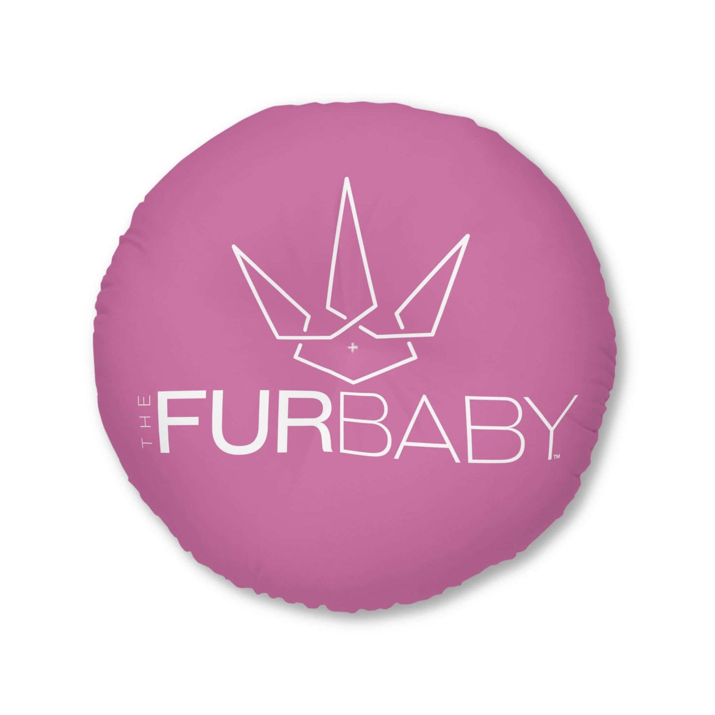 Pet Bed Pillow Round Pink