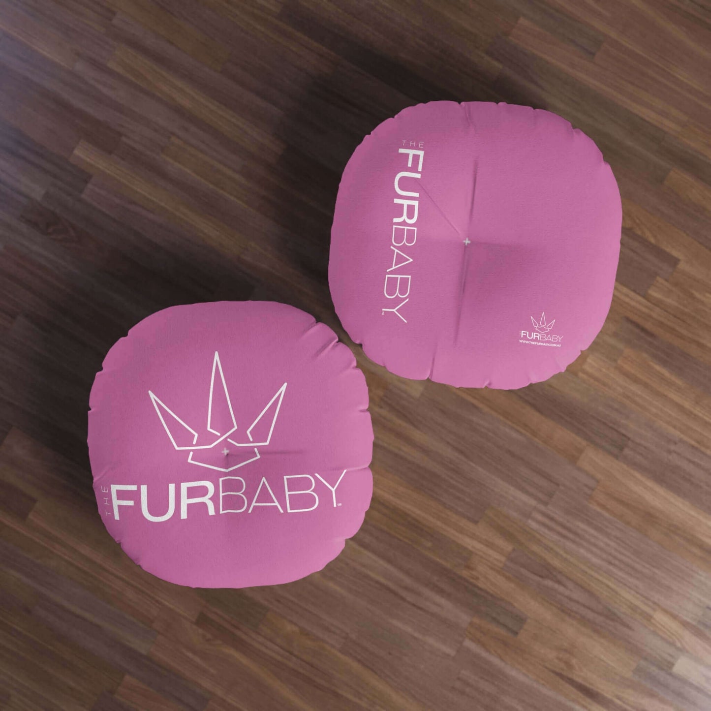 Pet Bed Pillow Round Pink