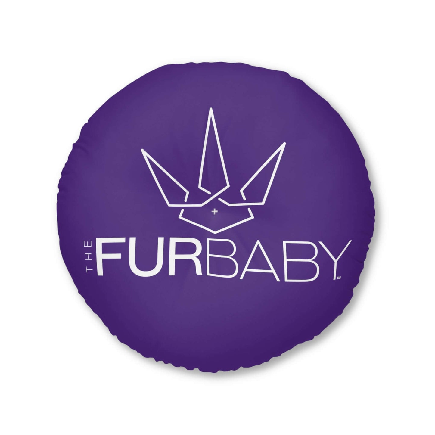 Pet Bed Pillow Round Purple