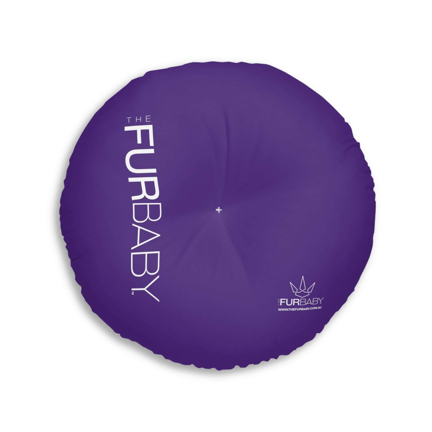 Pet Bed Pillow Round Purple