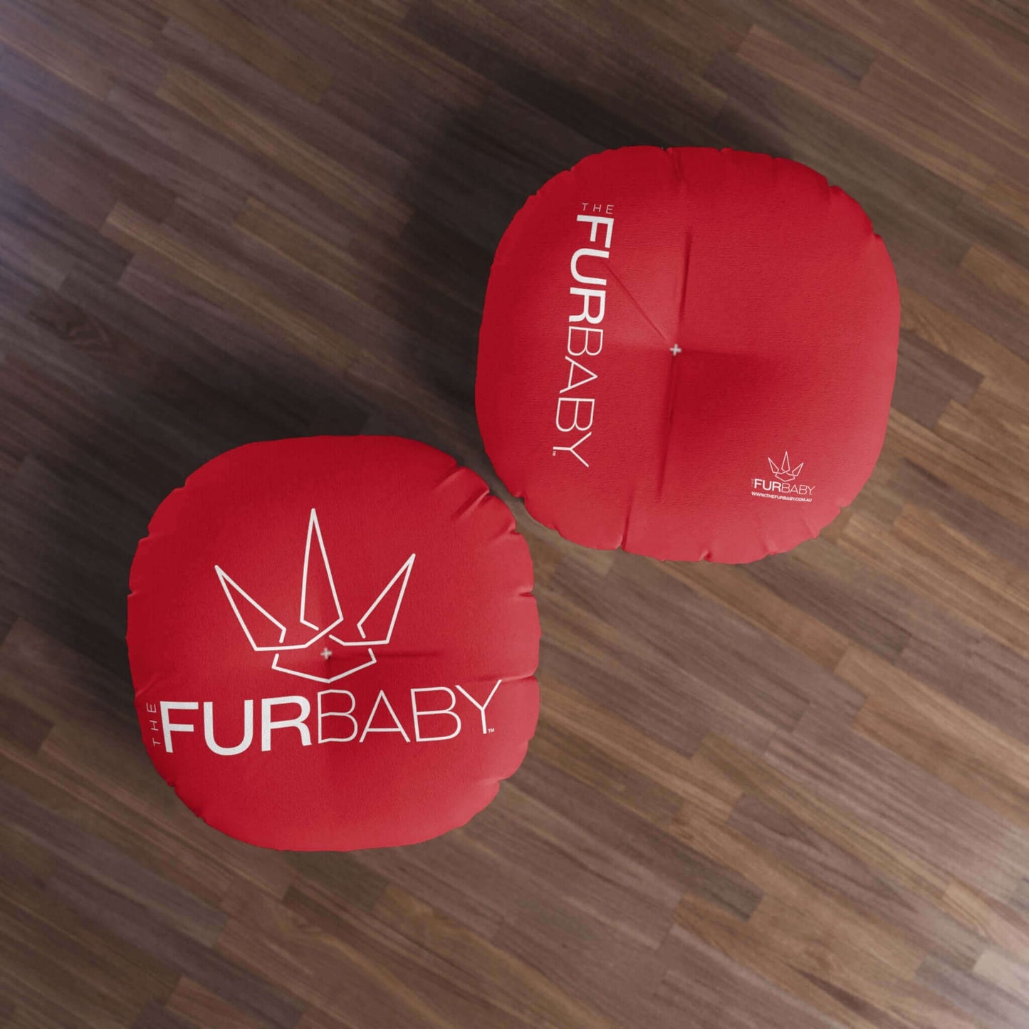 Pet Bed Pillow Round Red