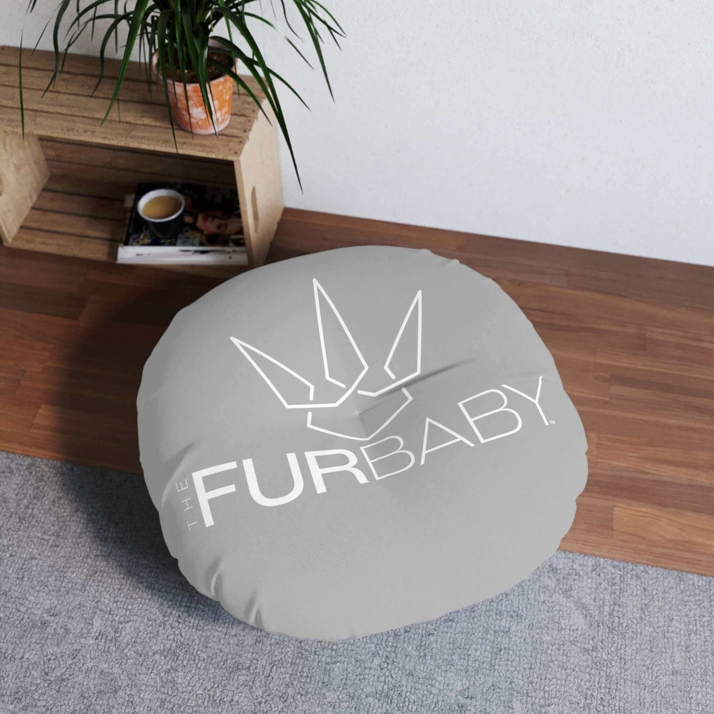 Pet Bed Pillow Round Smoke