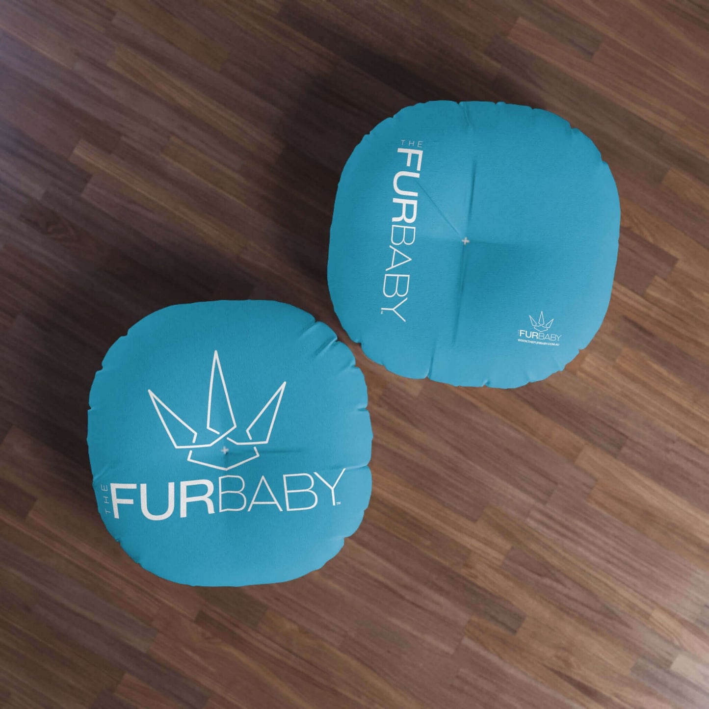 Pet Bed Pillow Round Turquoise