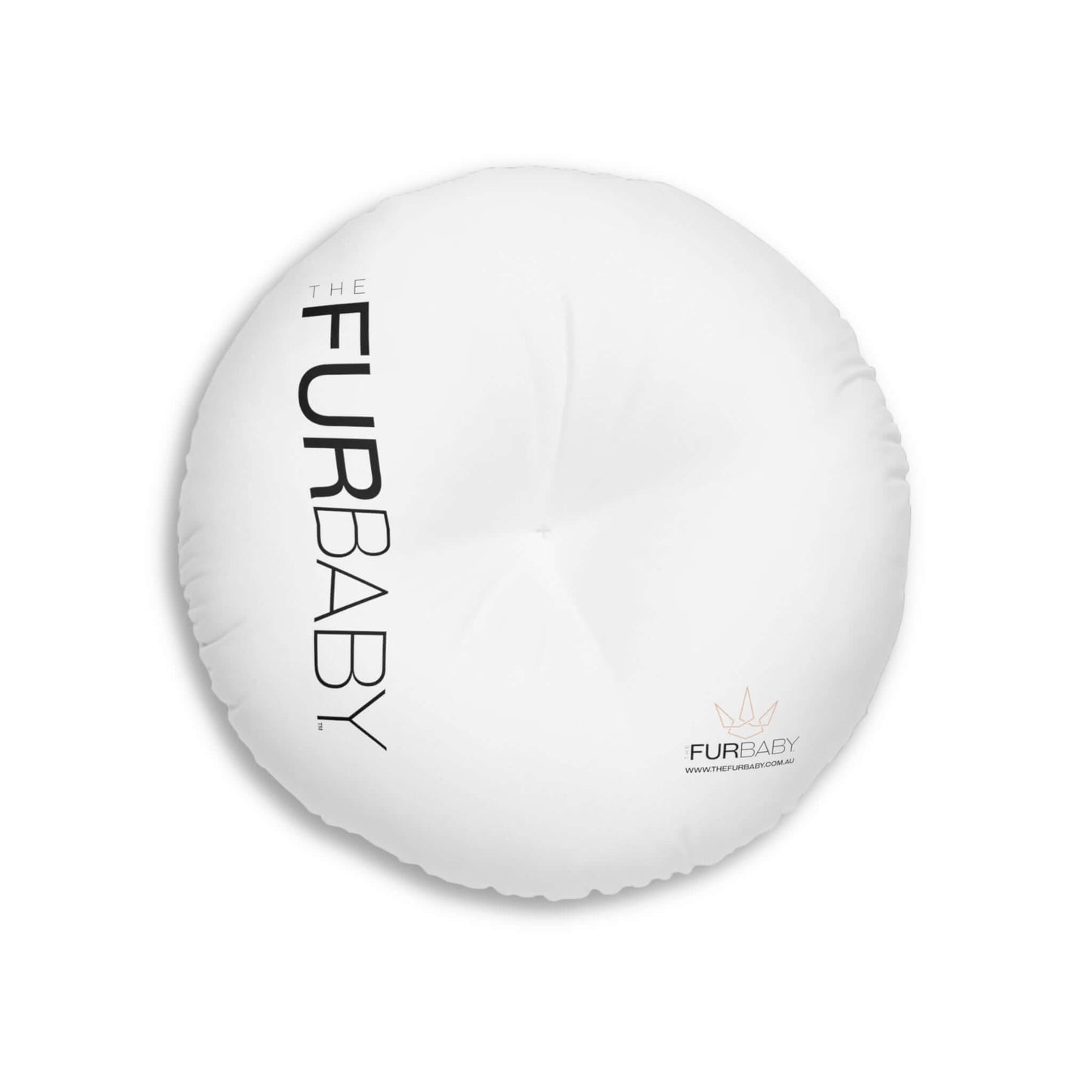 Pet Bed Pillow Round White