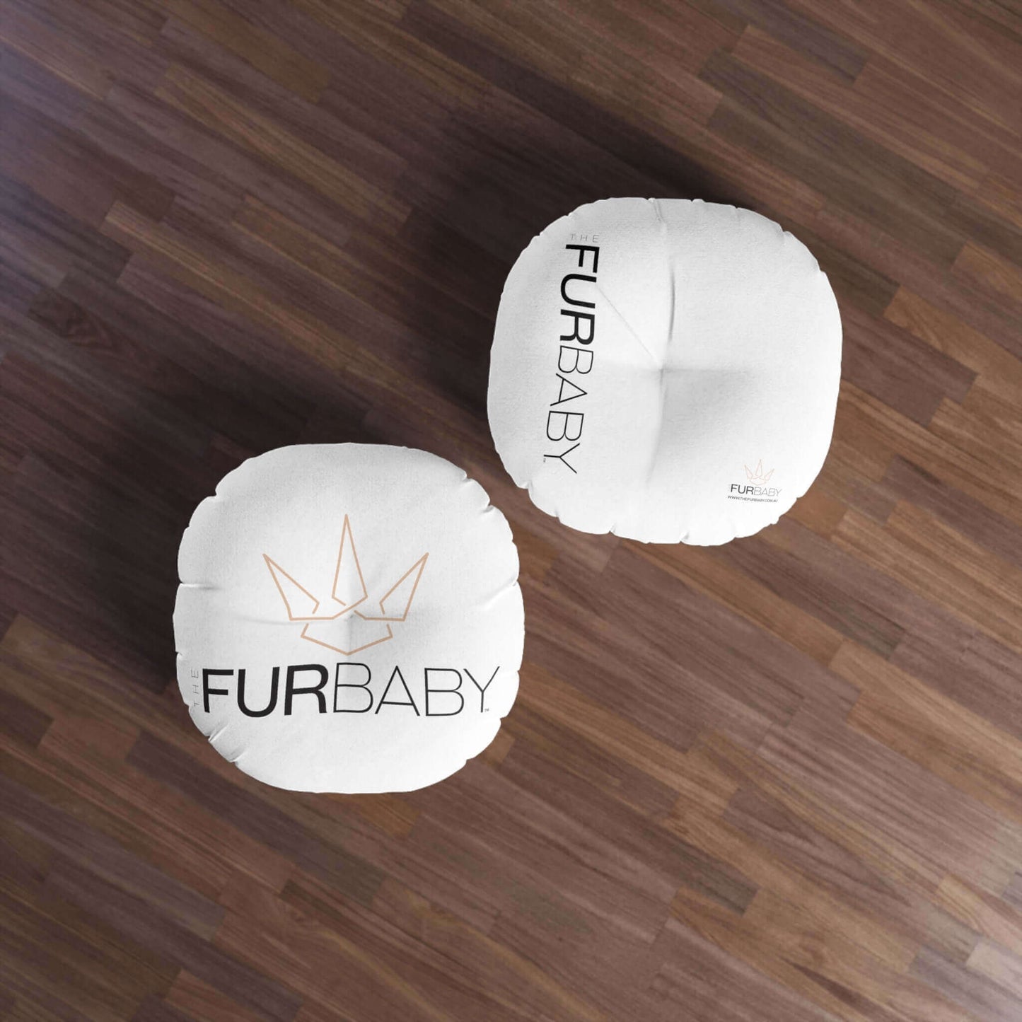 Pet Bed Pillow Round White