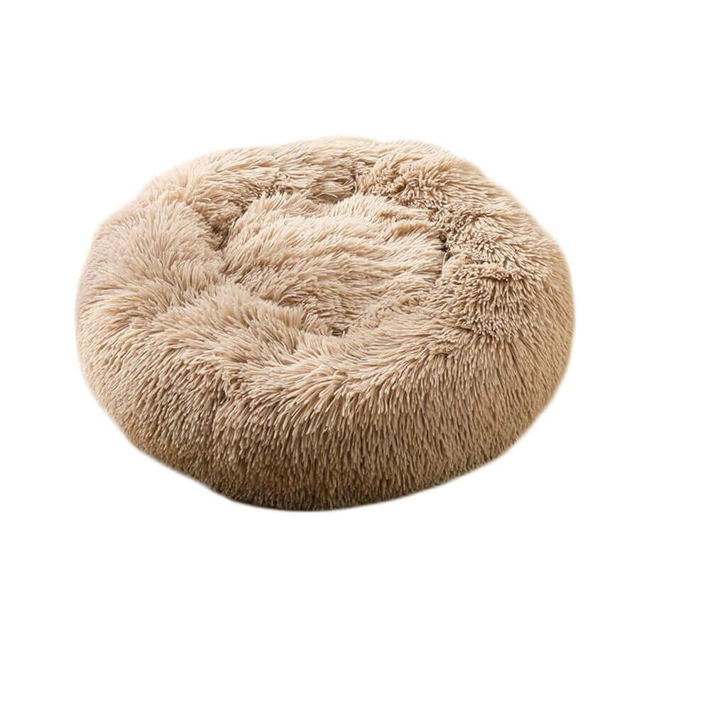 Calming Donut Dog Bed Latte