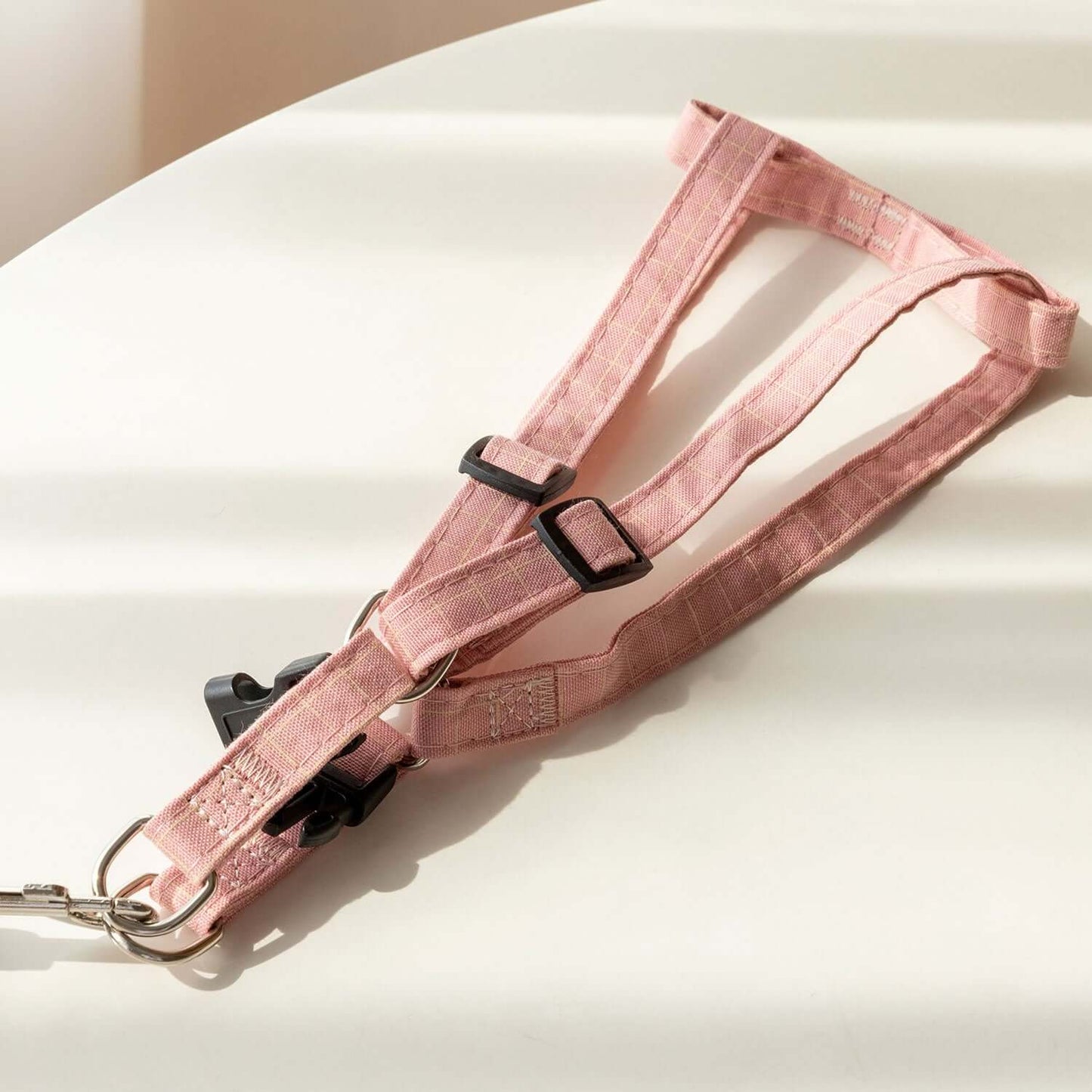 Adjustable Harness and Leash Set Pink Harness