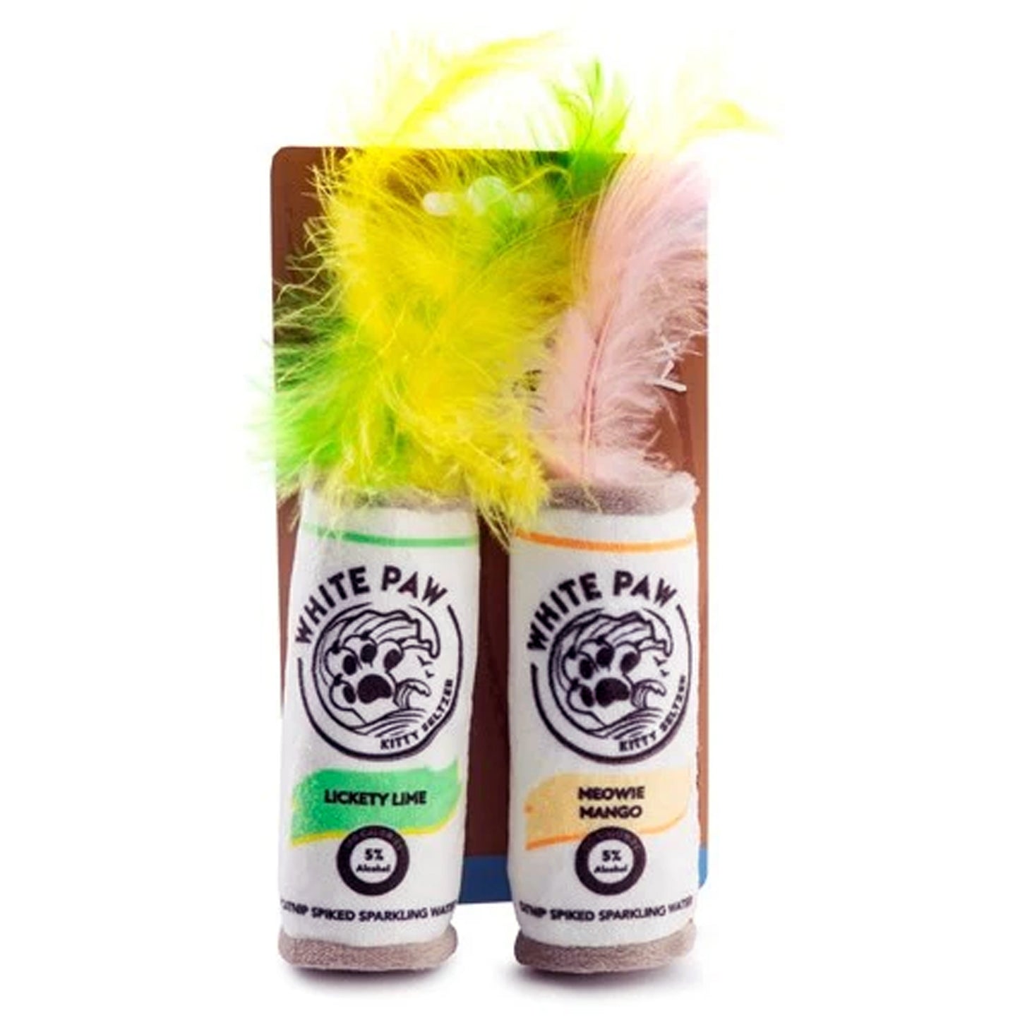 White Paw Kitty Seltzer Organic Catnip Toy
