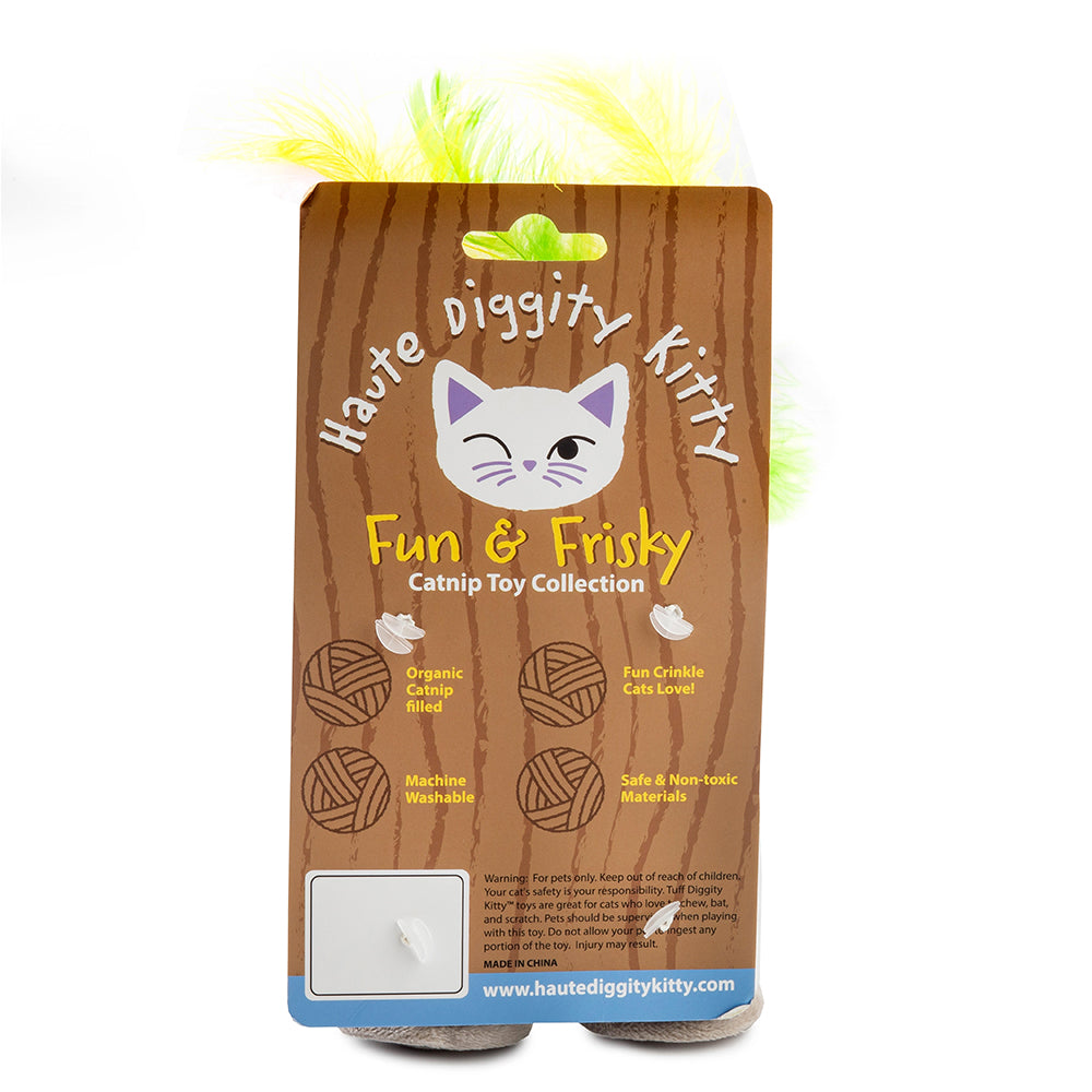 White Paw Kitty Seltzer Organic Catnip Toy Mango and Lime