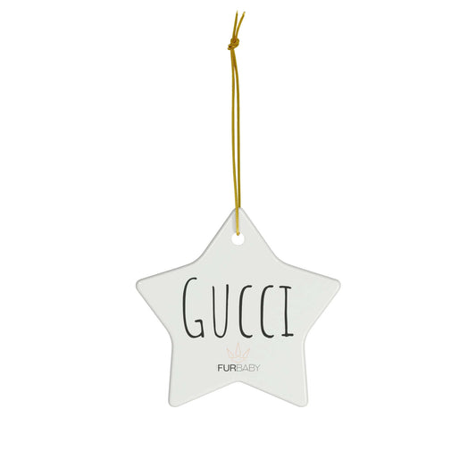 The Fur Baby Personalized Ceramic Ornament