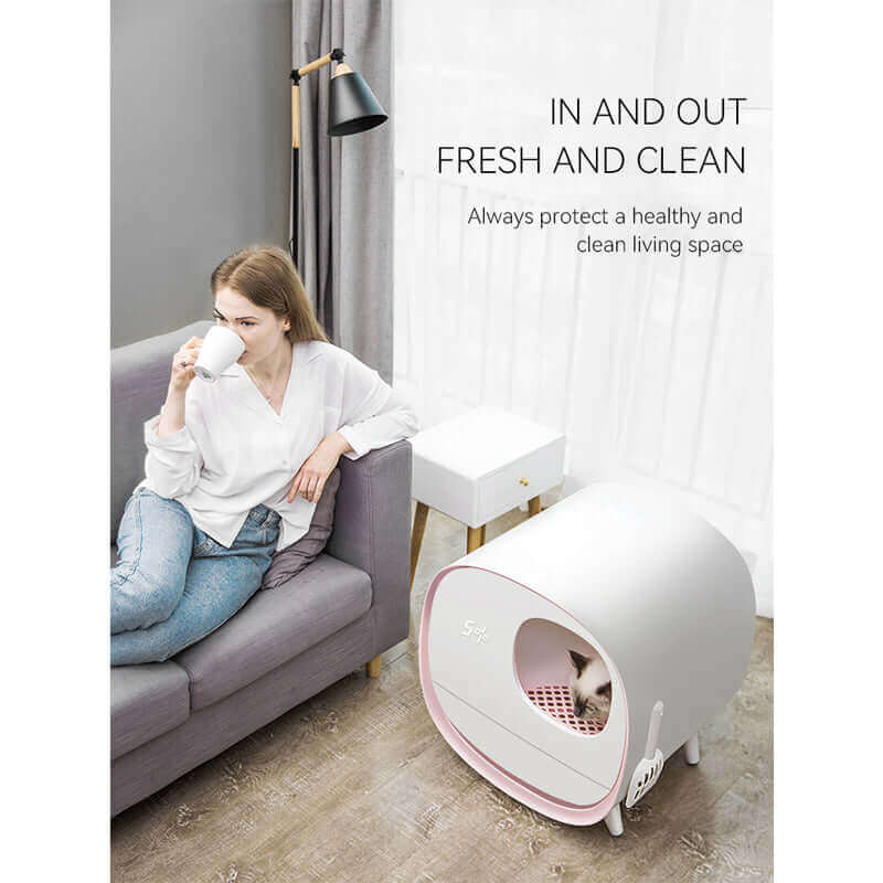 Luxury Large Automatic Cat Toilet