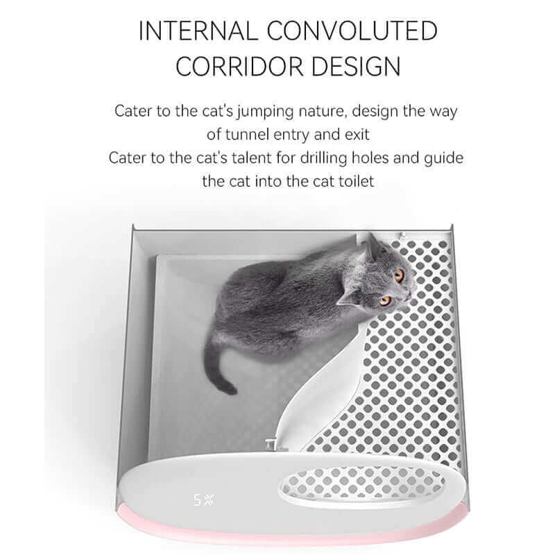 Luxury Large Automatic Cat Toilet