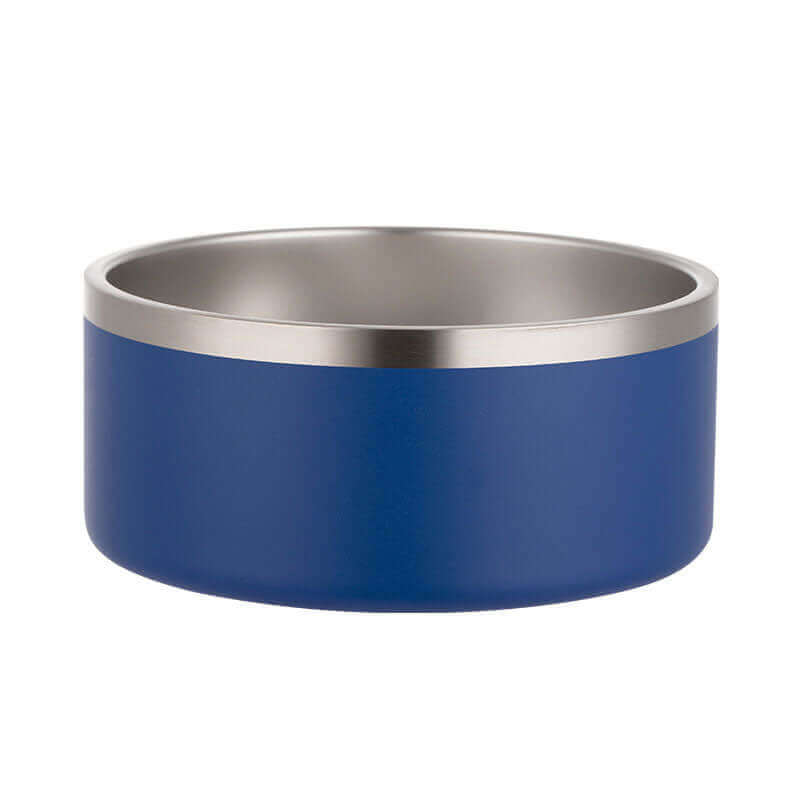 Double Wall Stainless Steel Pet Bowl - Blue