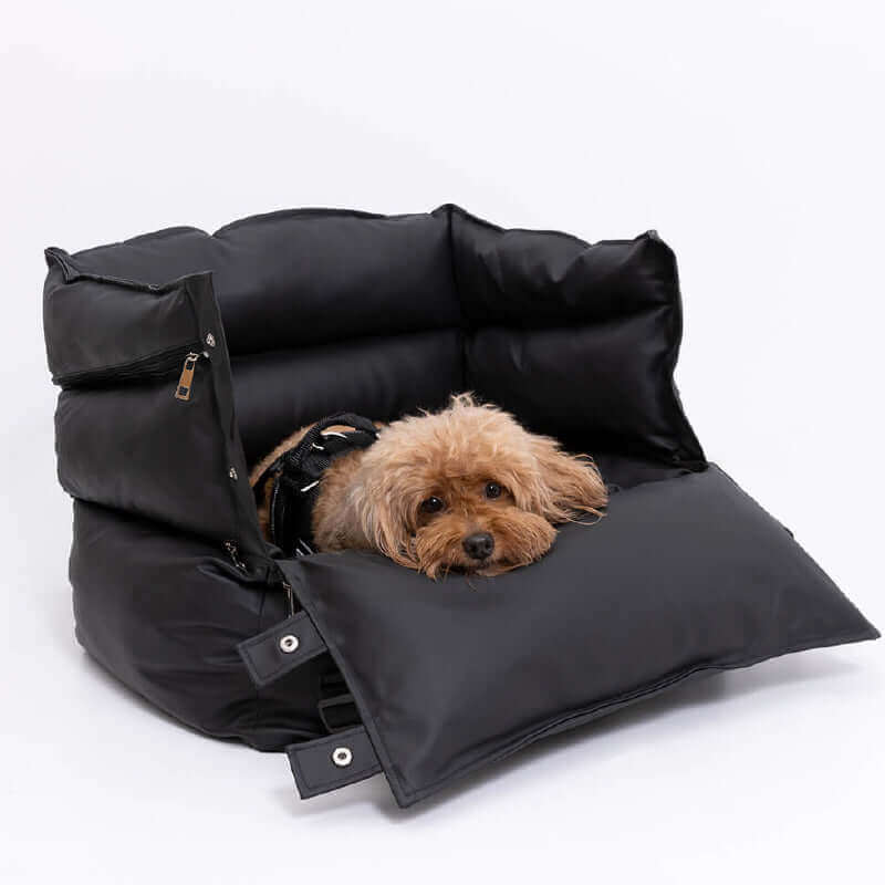 Luxury Pet Car Seat with Built-in Safety Buckle