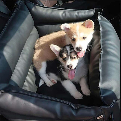 Luxury Pet Car Seat with Built-in Safety Buckle