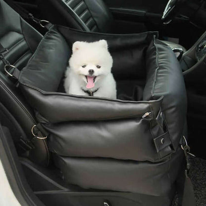 Luxury Pet Car Seat with Built-in Safety Buckle